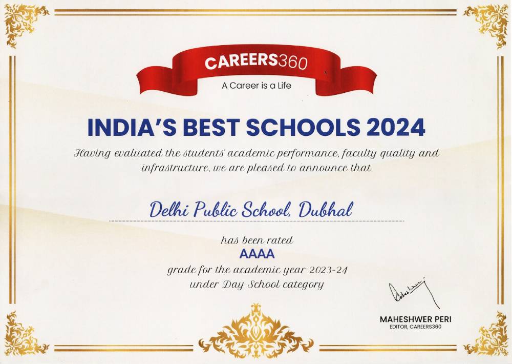 DPS Gaya Recognized Among India’s Best Schools with AAAA Rating by Careers 360